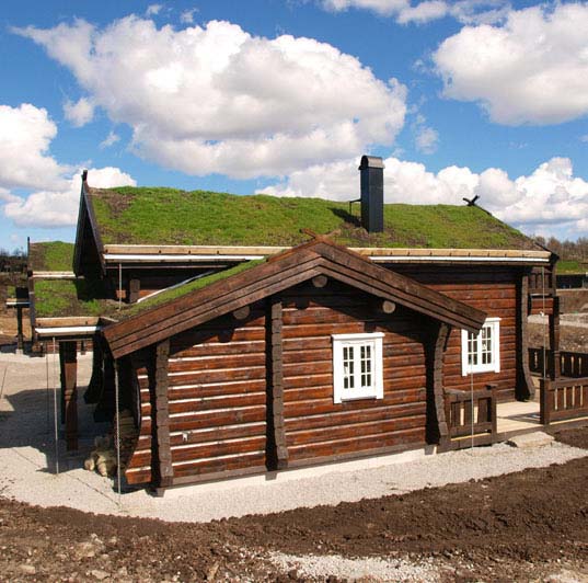Log house village