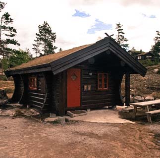 Log house sauna
