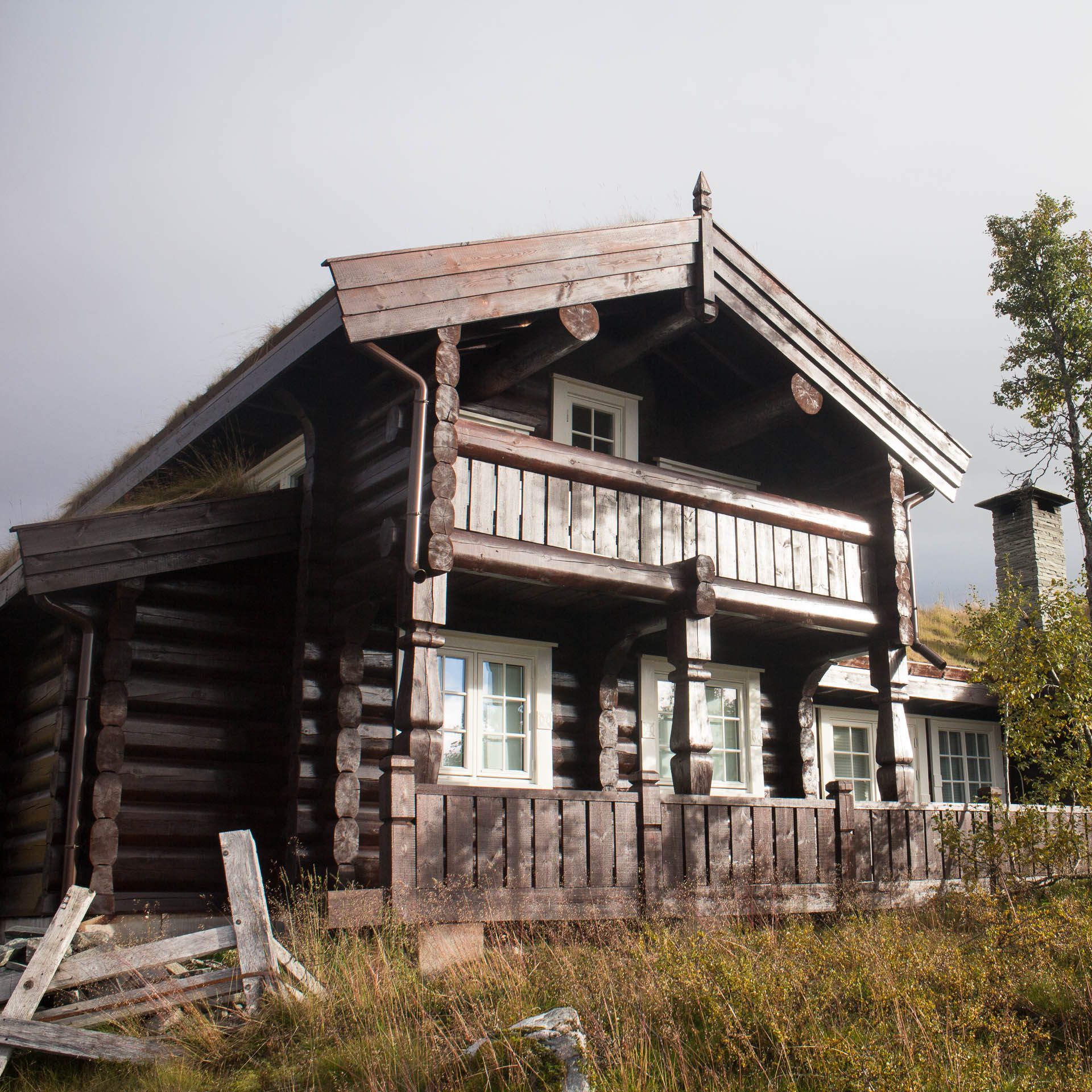 Log houses in Norway